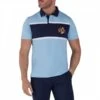 Blue Crest Pique Cotton Polo Shirt