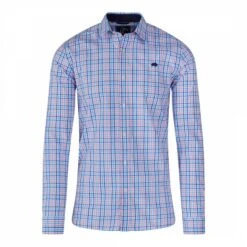 Pink/Blue Plaid Cotton Shirt 7 Pink/Blue Plaid Cotton Shirt -Schmuddelwedda 18384047 4