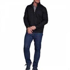 Black Cotton Harrington Jacket -Schmuddelwedda 18384113 3