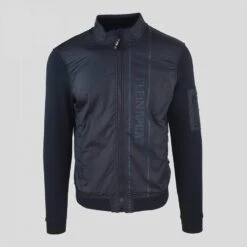 PHILIPP PLEIN Navy Hooded Winter Sweater