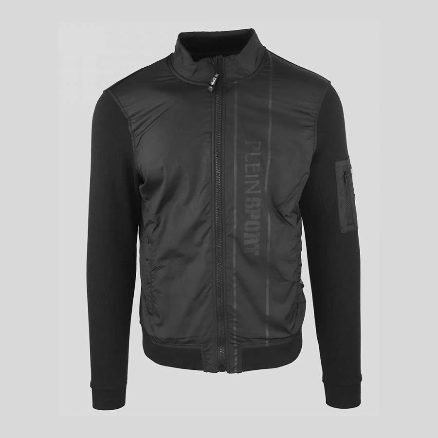 PHILIPP PLEIN Black Hooded Winter Sweater 1 PHILIPP PLEIN Black Hooded Winter Sweater