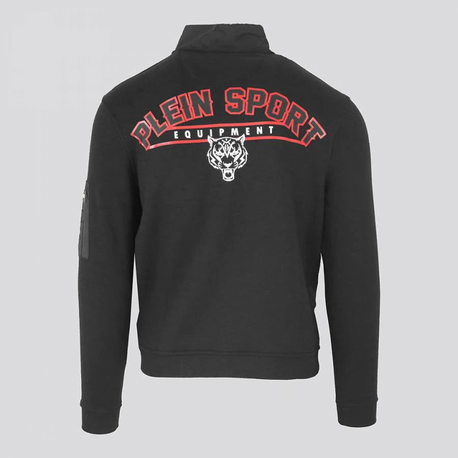 PHILIPP PLEIN Black Hooded Winter Sweater 2 PHILIPP PLEIN Black Hooded Winter Sweater - Image 2