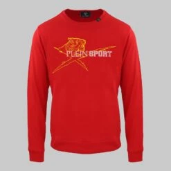 PHILIPP PLEIN Red Crew Neck Sweater