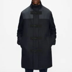 Ted Baker Navy Lens Duffle Coat