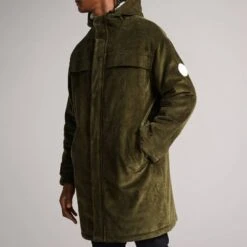 Ted Baker Khaki Sanby Cotton Cord Parka Jacket -Schmuddelwedda 18389679 3