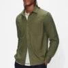 Ted Baker Khaki Lessons Cotton Flannel Shacket