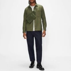 Ted Baker Khaki Lessons Cotton Flannel Shacket -Schmuddelwedda 18389695 4