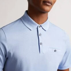 Ted Baker Blue Tortila Cotton Polo Top -Schmuddelwedda 18389765 3