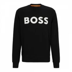 Boss Black Chest Logo Cotton Sweatshirt -Schmuddelwedda 18389904 4