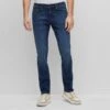 Boss Mid Blue Stretch Slim Jeans